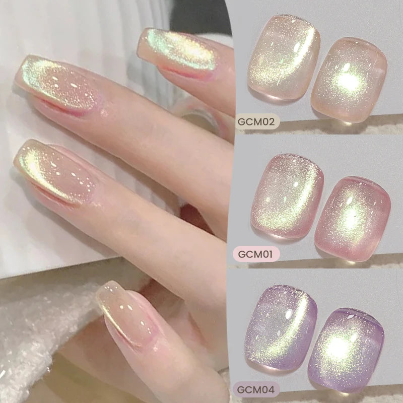 BORN PRETTY 10ml Green Cat Magnetic Gel Holographic UV