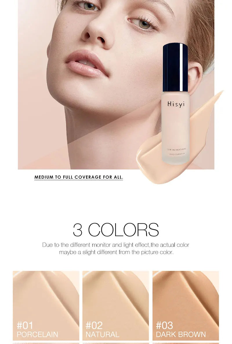 Liquid Foundation – Natural Coverage, Conceals Blemishes & Flaws Vervelle