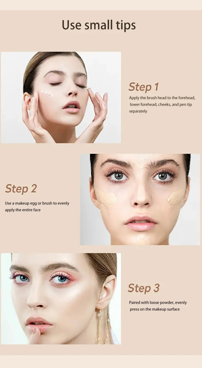 1Pc Concealer Liquid Foundation – Long-Lasting, Moisturizing & Smooth Finish Vervelle