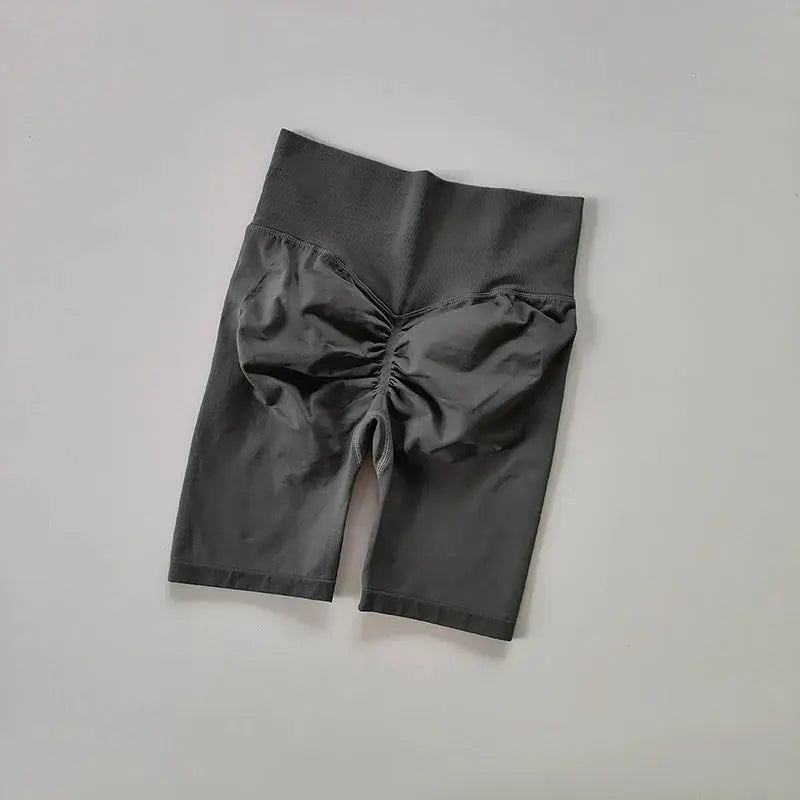 Women High Waist Yoga Shorts Hip-Lifting Quick-Dry Fitness Gym Pants Vervelle