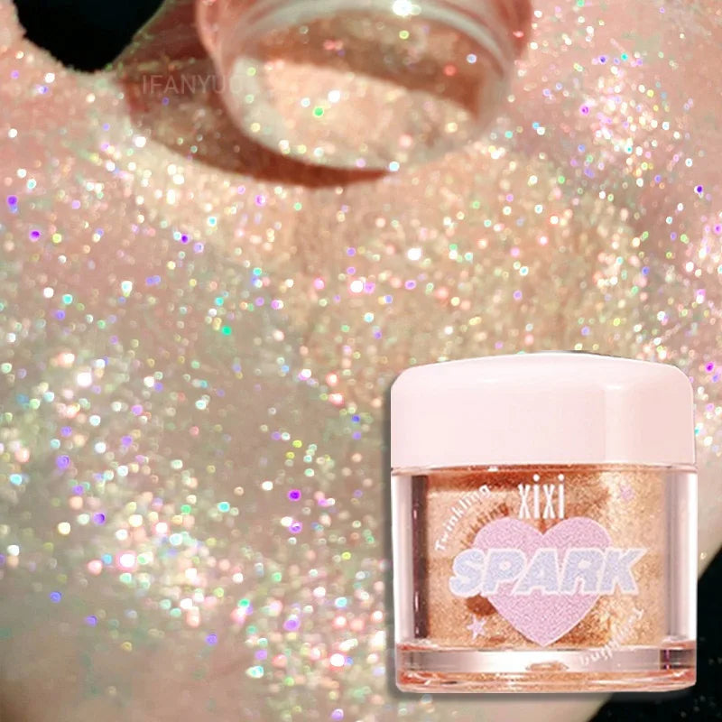 3 Colors Glitter Highlighters Powder Diamond Shimmer Eye Shadow