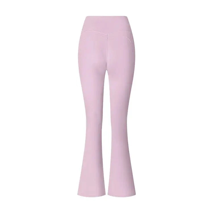 Women High Waist Flared Yoga Leggings Tummy Control Wide-Leg Pants Vervelle