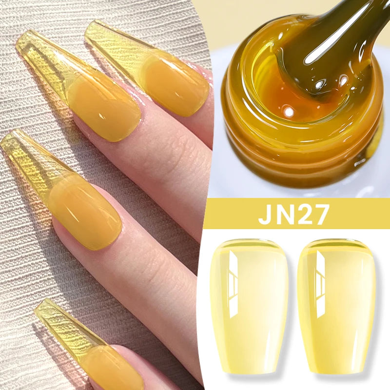 BORN PRETTY Jelly Nude Gel Nail Polish 10ml Light Pink