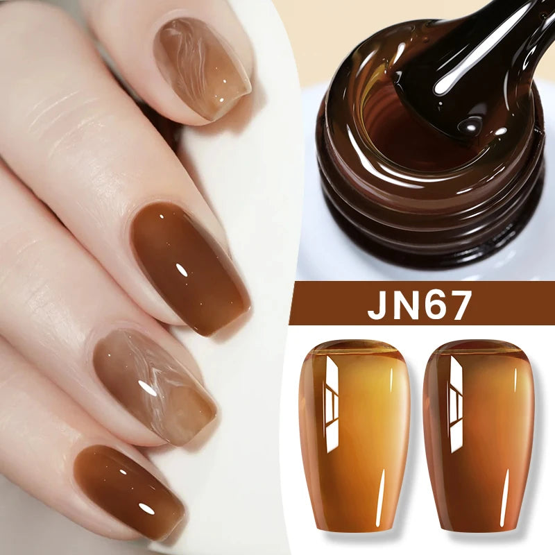 BORN PRETTY Jelly Nude Gel Nail Polish 10ml Light Pink