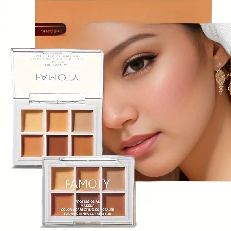 9-Tone Concealer Palette – Full Coverage for Acne, Dark Circles & Brightening Vervelle