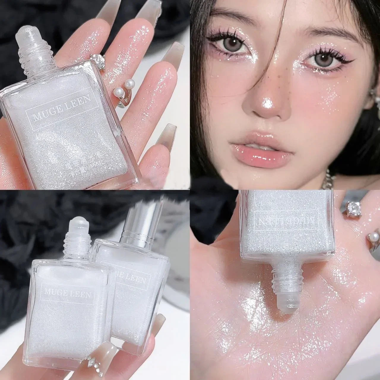 Mini Liquid Highlight High Gloss Glitter Moisturizing Non-sticky Brightening Facial Body Highlighter