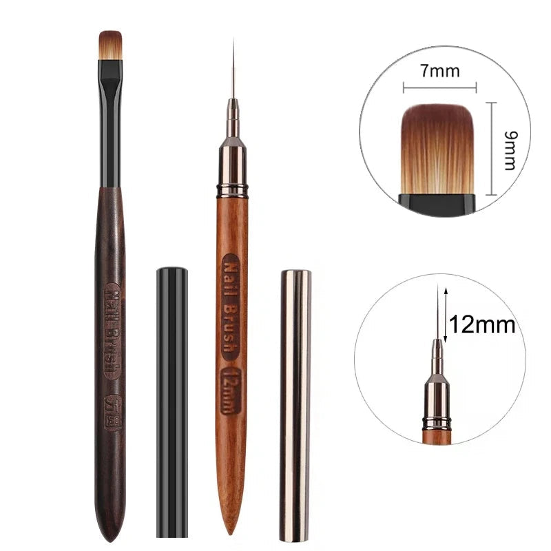Professional Nail Art Brush Pen UV Gel Acrylic Manicure Tool Vervelle