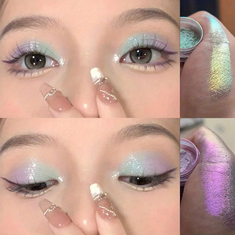 Chameleon Glitter Eyeshadow Pearly Shimmer Metallic Palette