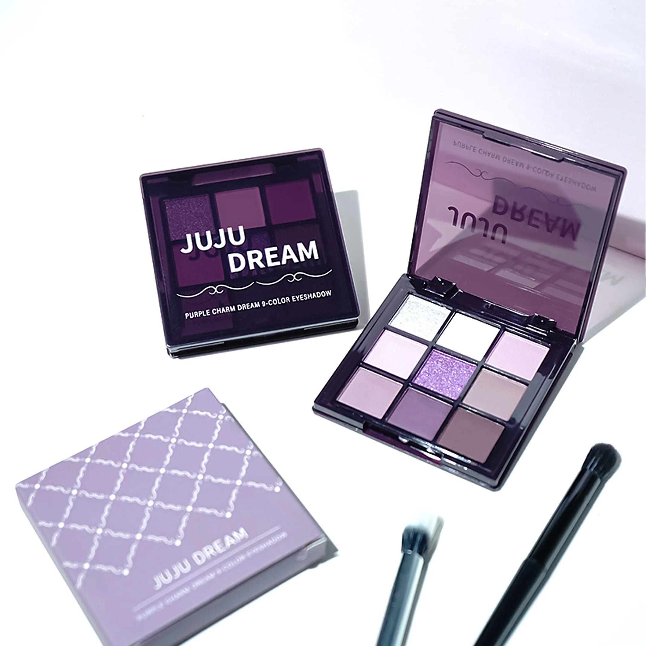 Purple Charm 9-Color Eyeshadow Palette Matte & Pearl