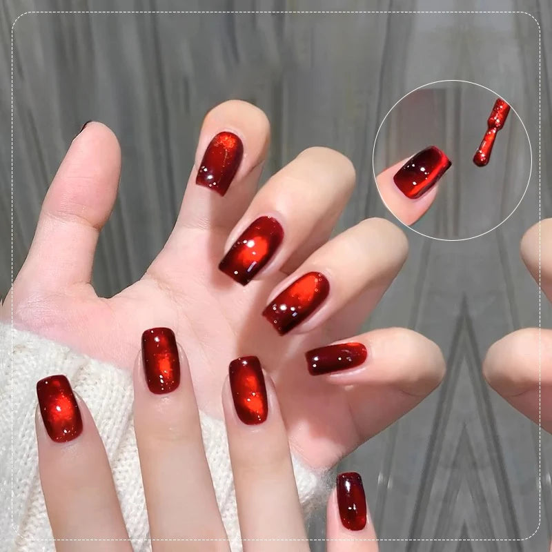TC 10ml Summer Pink Peach Glass Bead Cat Eye Gel