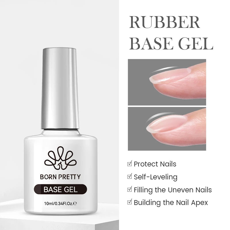 BORN PRETTY Jelly Nude Gel Nail Polish 10ml Light Pink