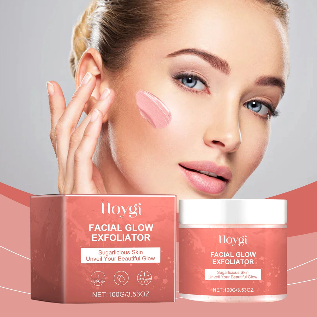 Hoygi 100g Facial Exfoliating Scrub for Glowing Skin Vervelle
