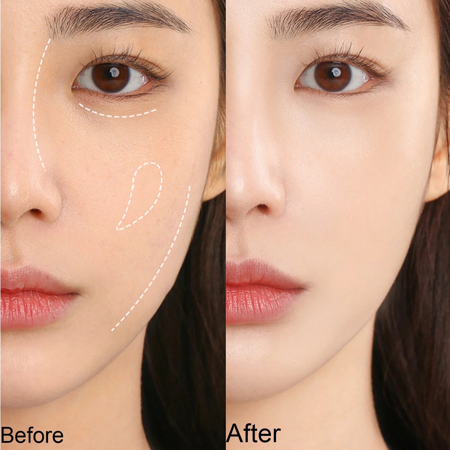 Four-Color Moisturizing Concealer Cream for Dark Circles