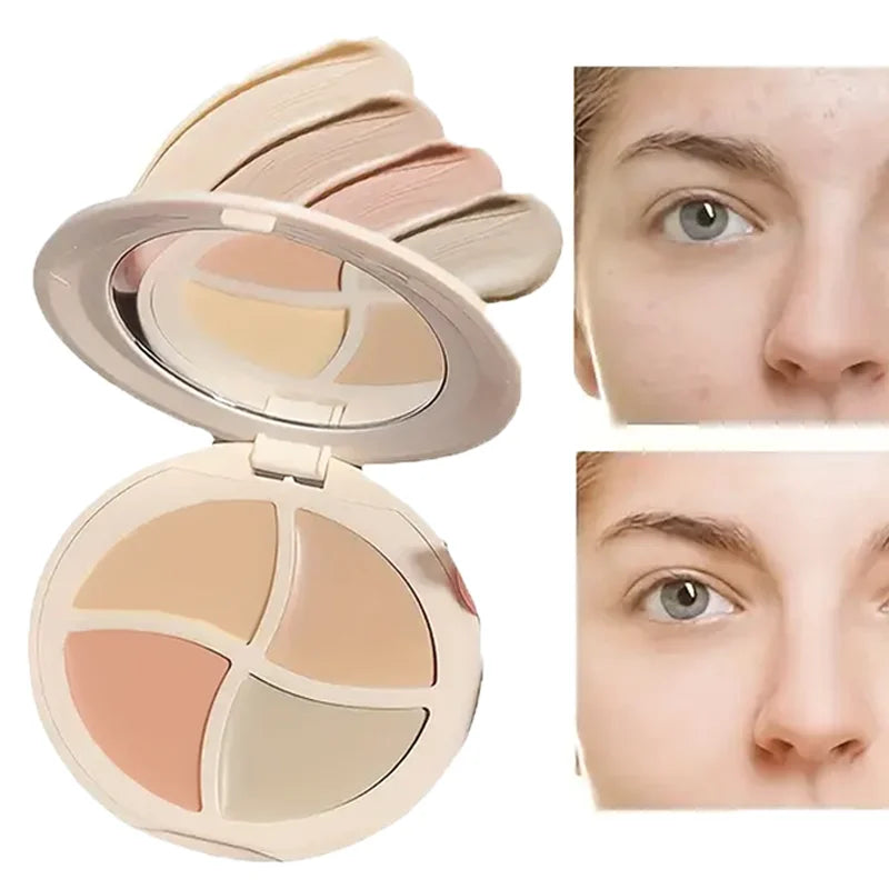 Four-Color Moisturizing Concealer Cream for Dark Circles