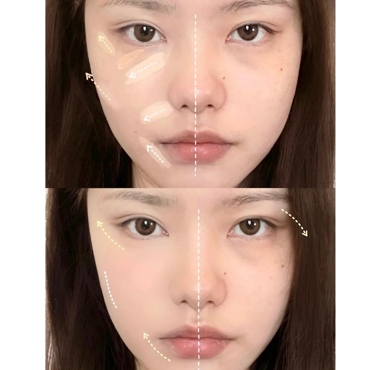 Four-Color Moisturizing Concealer Cream for Dark Circles