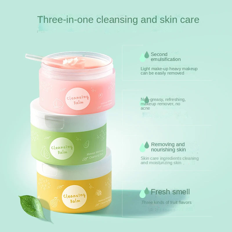 Product Vegetable Oil Peach Makeup Remover Cleansing Ice Cream with A Gentle Texture