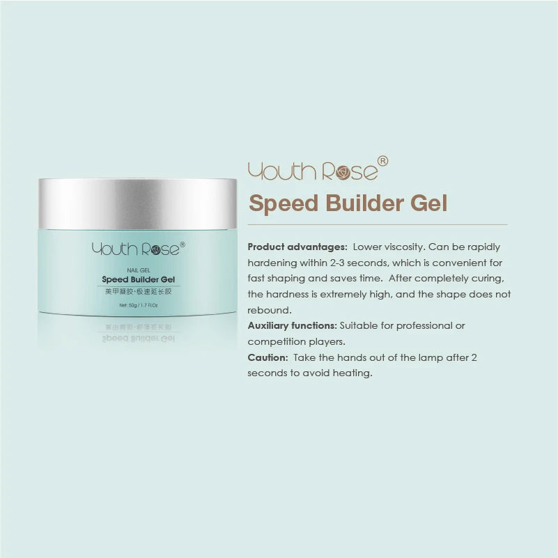 Youth Rose Super Hardener Builder Extension Gel Nail Polish Three-in-one Uv Gel