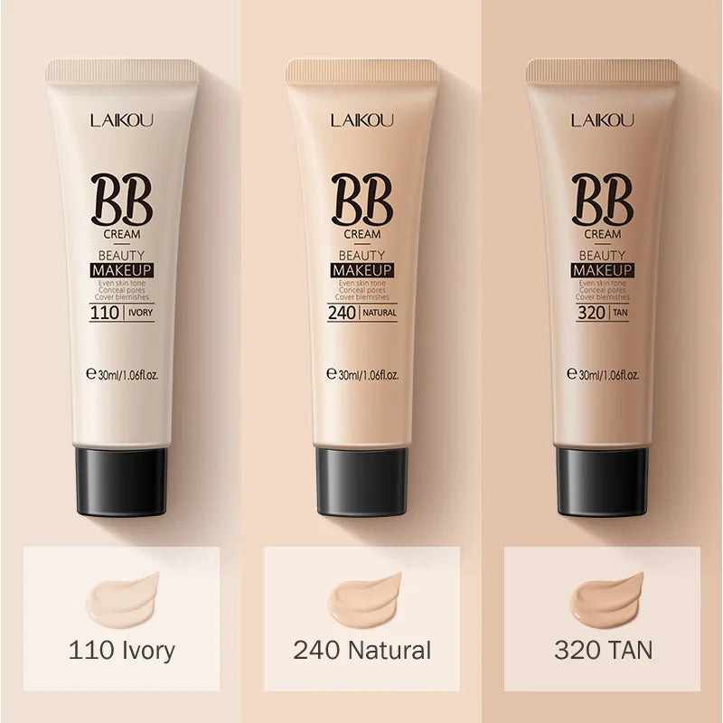 LAIKOU BB Cream Foundation – Waterproof, Long-Lasting Face Concealer Vervelle