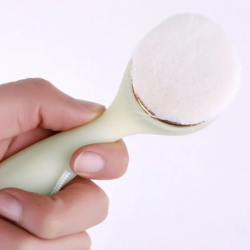 Wholesale Long Handle Manual Pore Fiber Hair Facial Cleansing Brush Deep Cleansing Makeup Remover & Facial Cleaner Tool