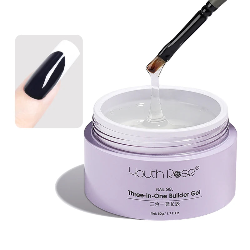 Youth Rose Super Hardener Builder Extension Gel Nail Polish Three-in-one Uv Gel