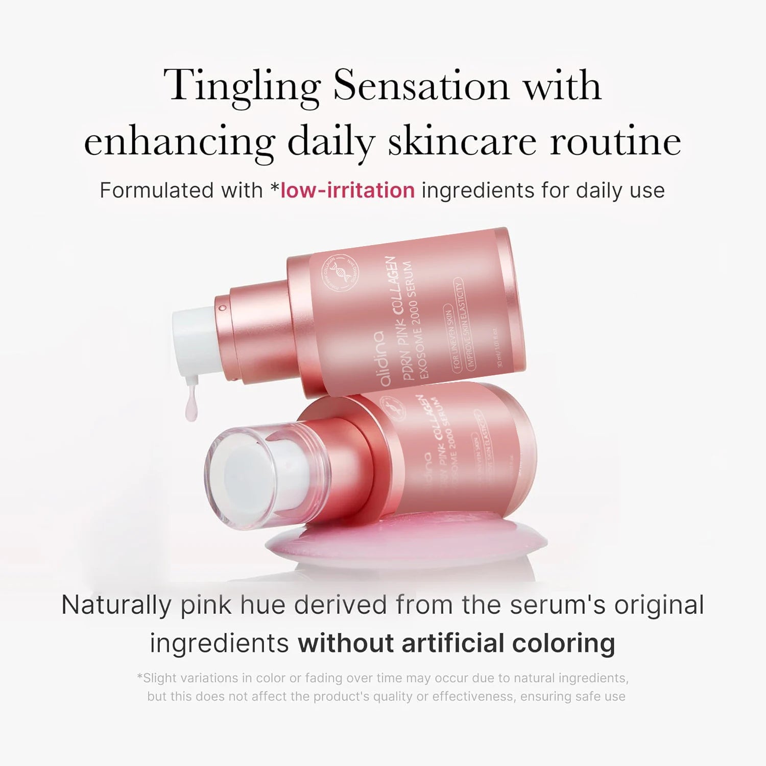 Y Korean Salmon PDRN Pink Collagen Exoso Serum 7500 PPM Uneven Skin Tone Pore Care Skin Quality Improvement Korean Skin Care