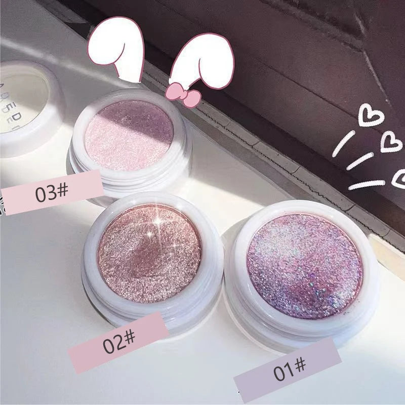 Super Shining Eyeshadow Beautiful Glitter Purple Long Lasting Eye Brightening