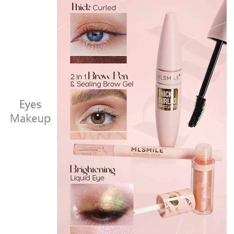 Makeup Kit with Organizer – Lipstick, Eyeshadow & More