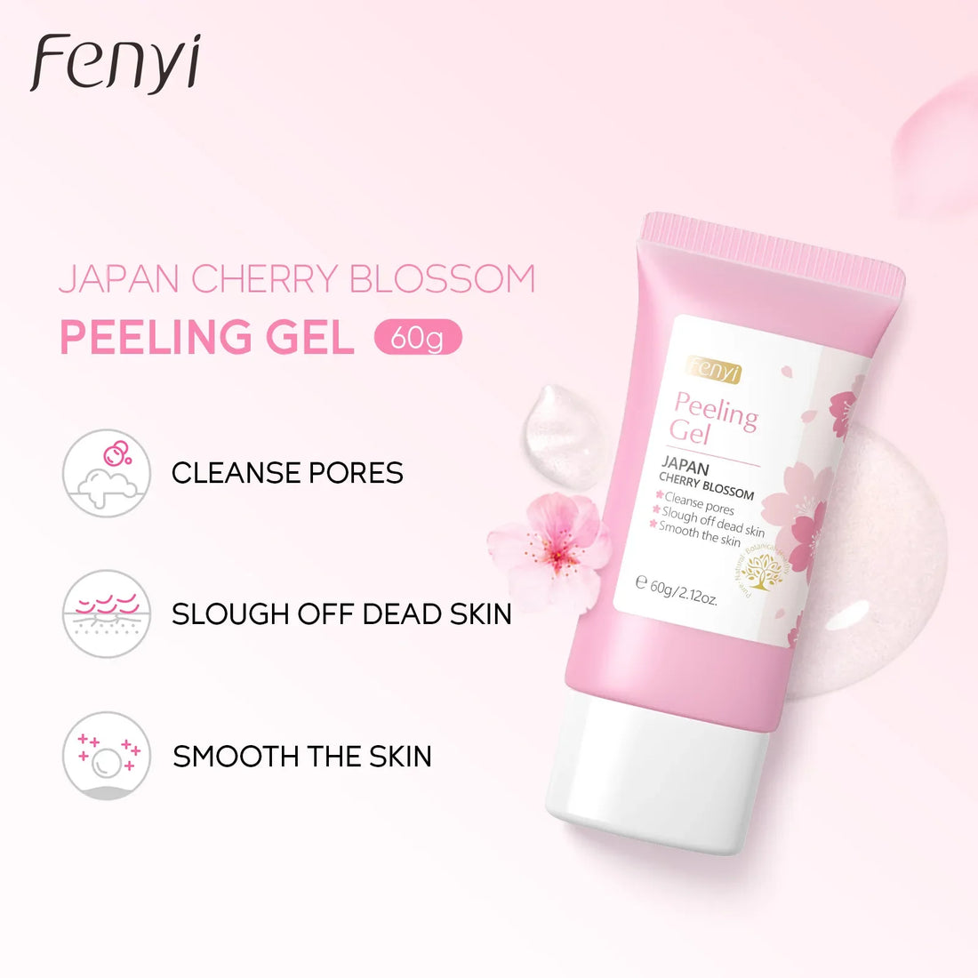 Sakura Deep Cleansing Exfoliating Face Gel 60g