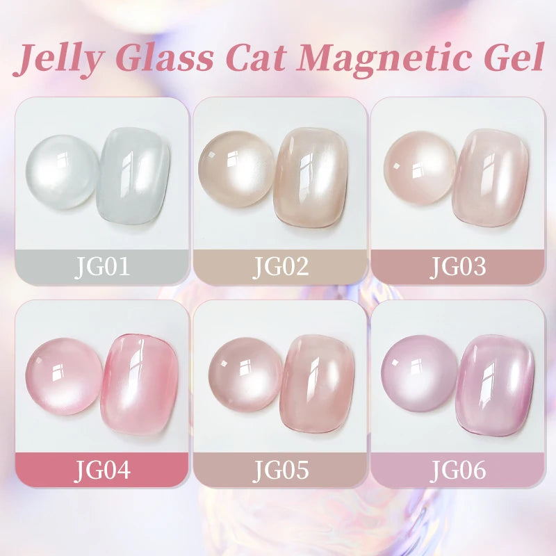 UR SUGAR 15ml Water Light Cat Magnetic Gel Nail Polish Champagne Crystal