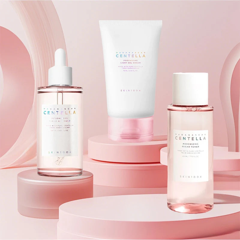 Skin1004 Centella Pink Salt Fresh Toner Ampoule Serum Pore Care Cleanser Light Gel Cream