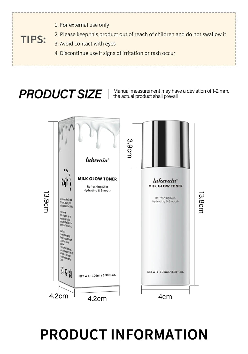 Milk Glow Toner Brightening Moisturizing Skin Care Vervelle