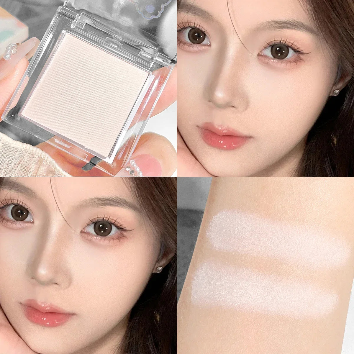 HISYI high-gloss eyeshadow powder is delicate and natural, brightens and lasts for a long time