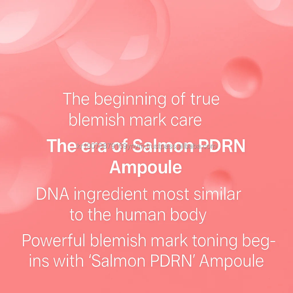 Korean Premium PDRN Salmon Coenzyme Q10 Vitamin B Hyaluronic Acid Pink Peptide Ampoule Serum