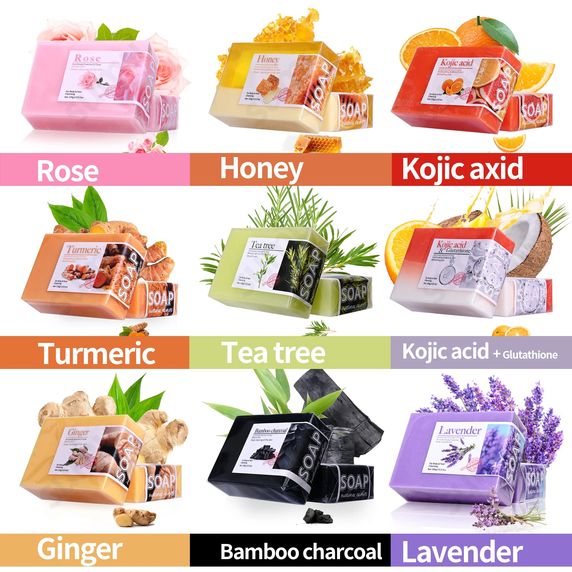 Natural Lavender Essential Oil Handmade Soap