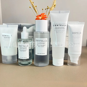 SKIN1004 Skin Care Angel Whitening Essence Facial Cleanser Cream Toner Sunscreen Combination Set