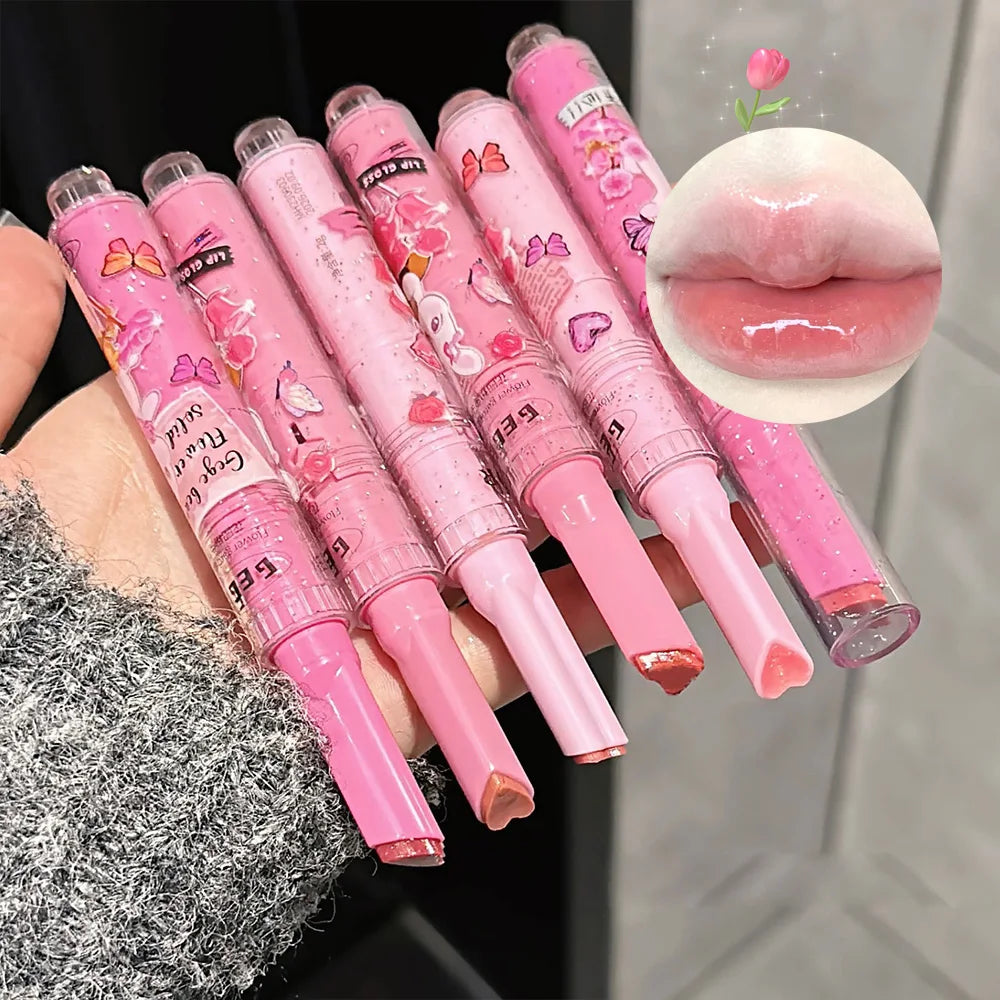 Gege Bear Garden Pink Rabbit Solid Lip Gloss Moisturizing