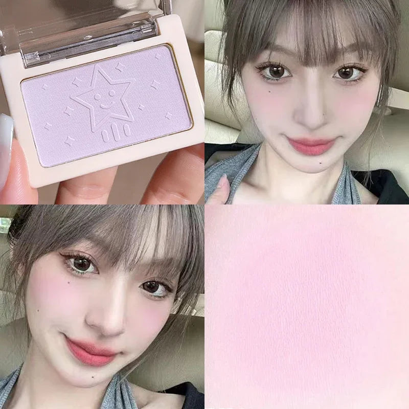 HISYI Peach Powder monochrome blush long-term durability Peach orange soft mist
