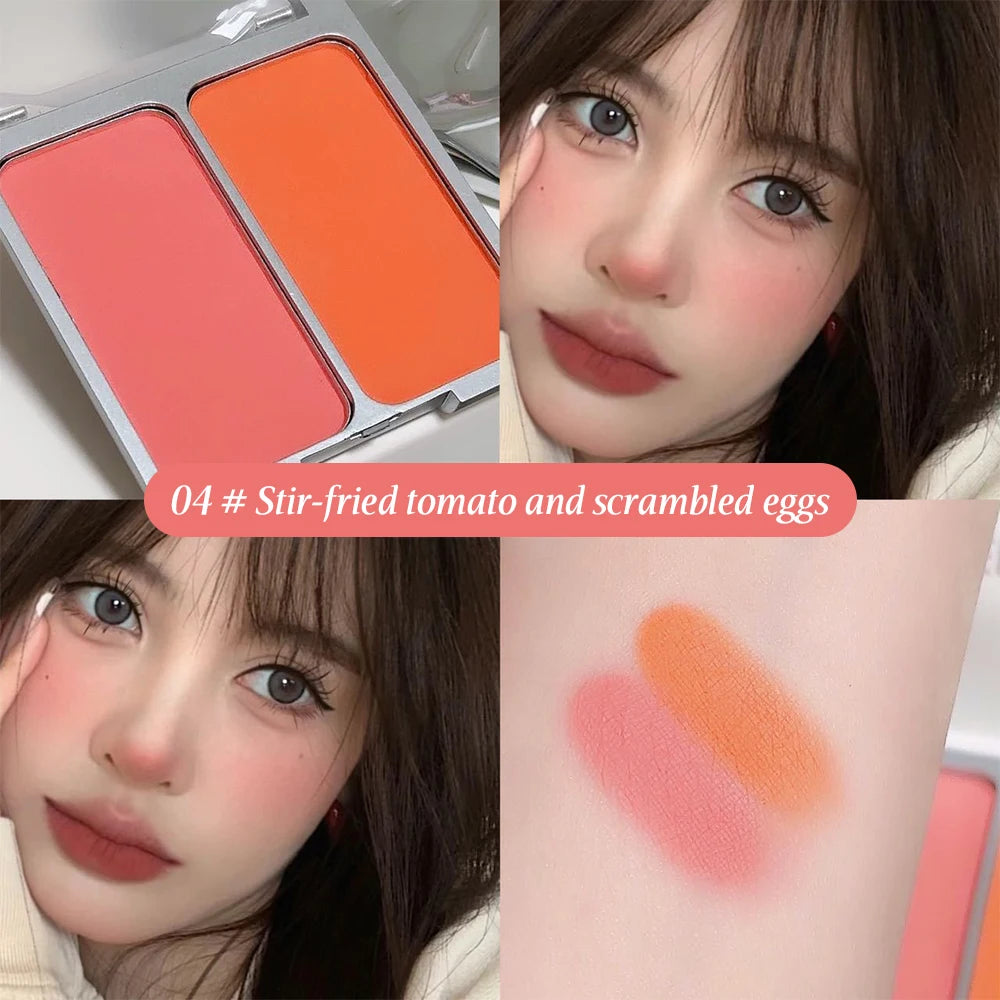 SWEETMINT Two-color Blush Matte Brightening Low Saturation