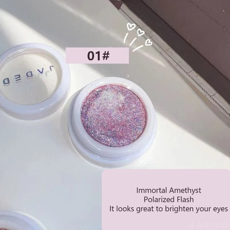 Super Shining Eyeshadow Beautiful Glitter Purple Long Lasting Eye Brightening