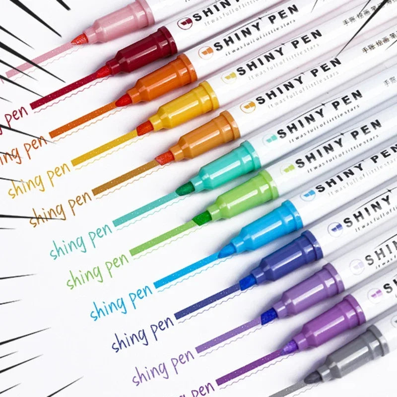 4pcs/set Aesthetic Star Glitter Highlighters