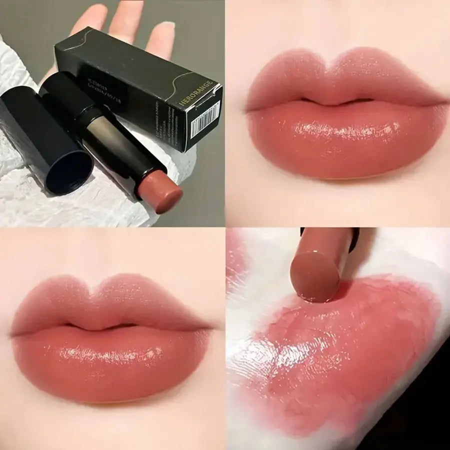 Lipstick red brown lipstick waterproof moisturizing