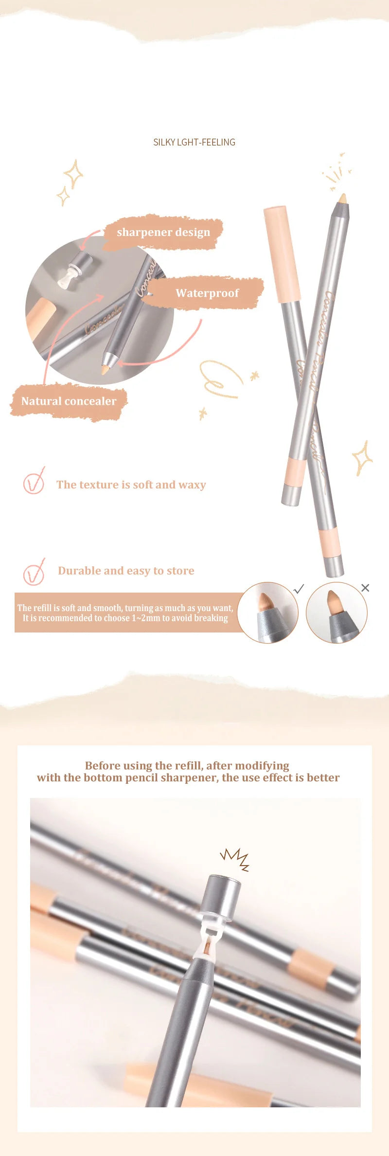 Waxy Contour Concealer Pencil Vervelle