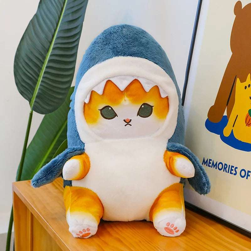 Kawaii Shark Cat Doll Childrens Shark Plush