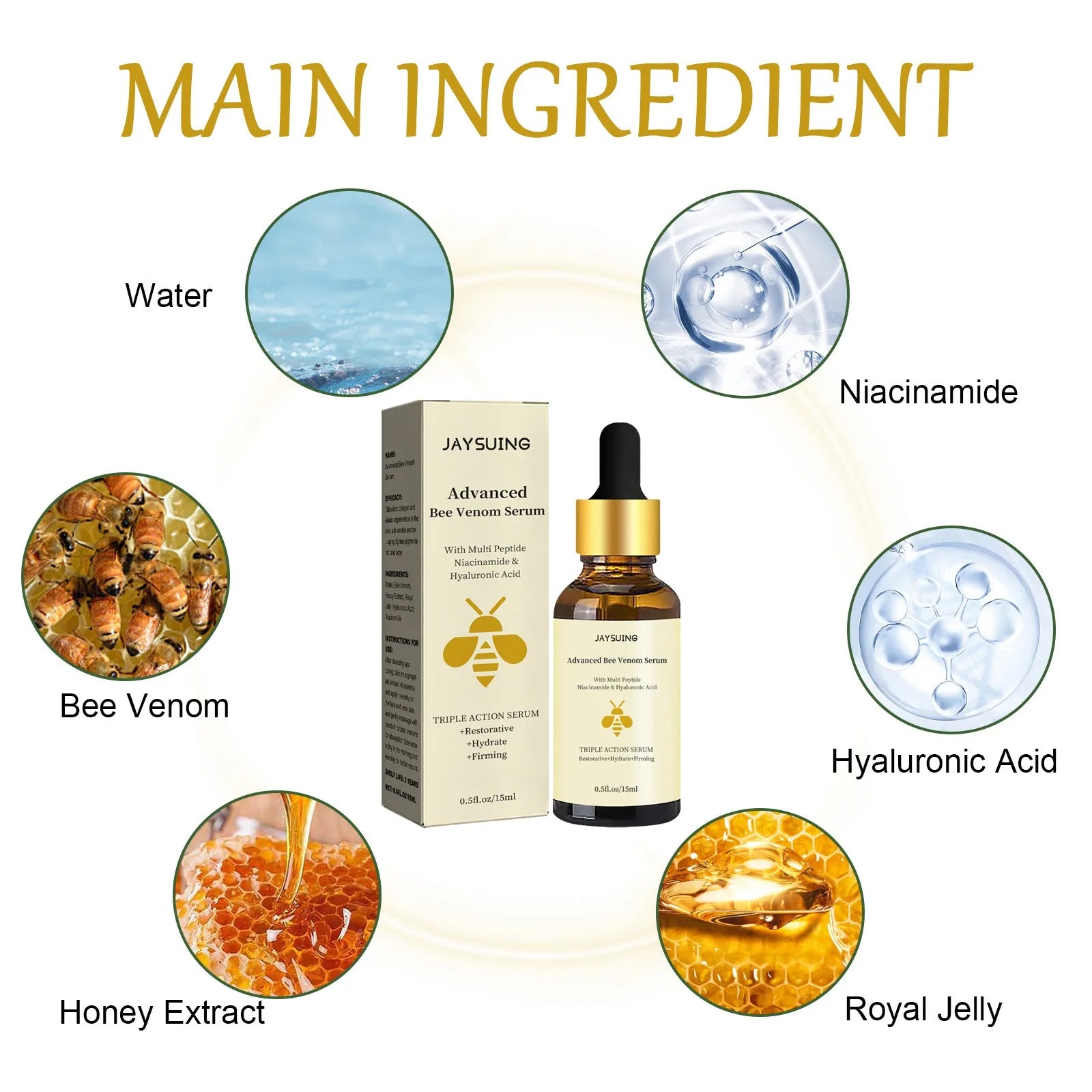 Bee Venom Anti-Wrinkle Essence – Anti-Aging & Hydrating Serum