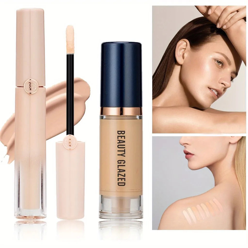 5-Color Foundation & Concealer Set – Matte Waterproof