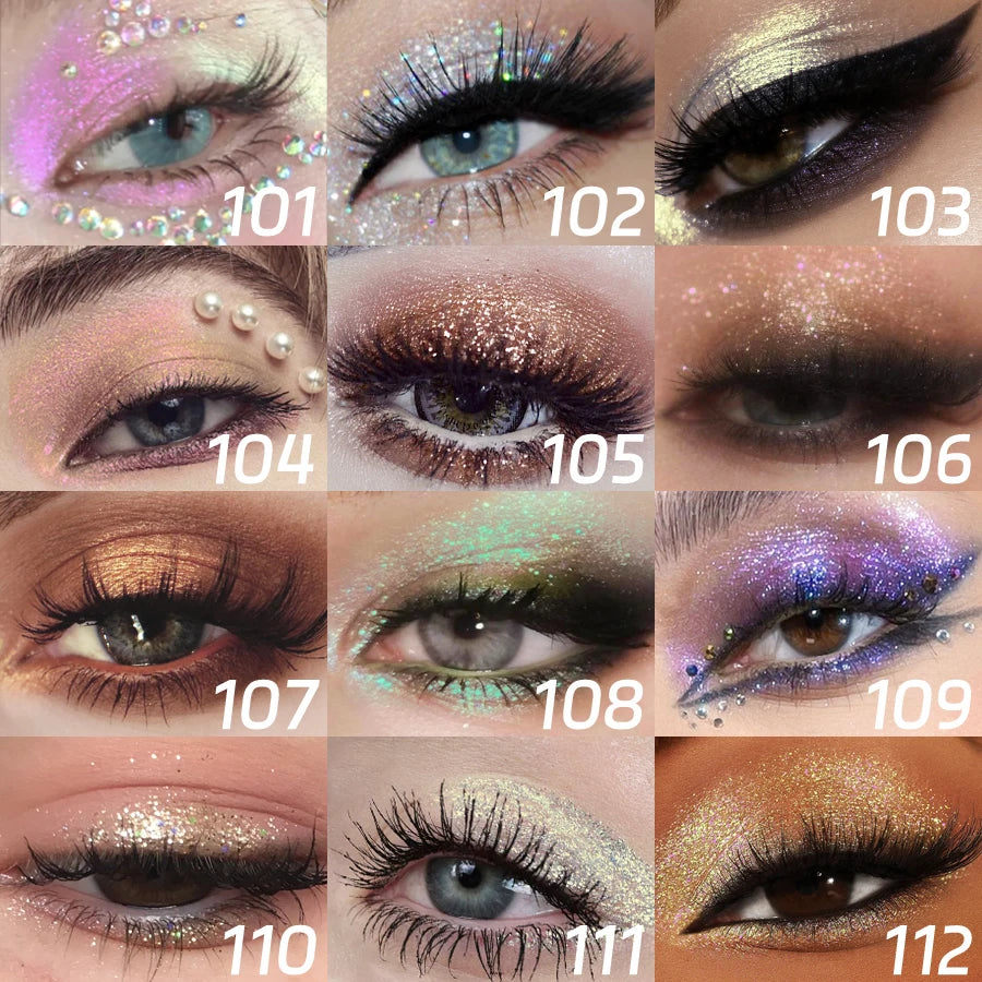 Colorful Liquid Eyeshadow & Glitter Eyeliner Pen Shimmer
