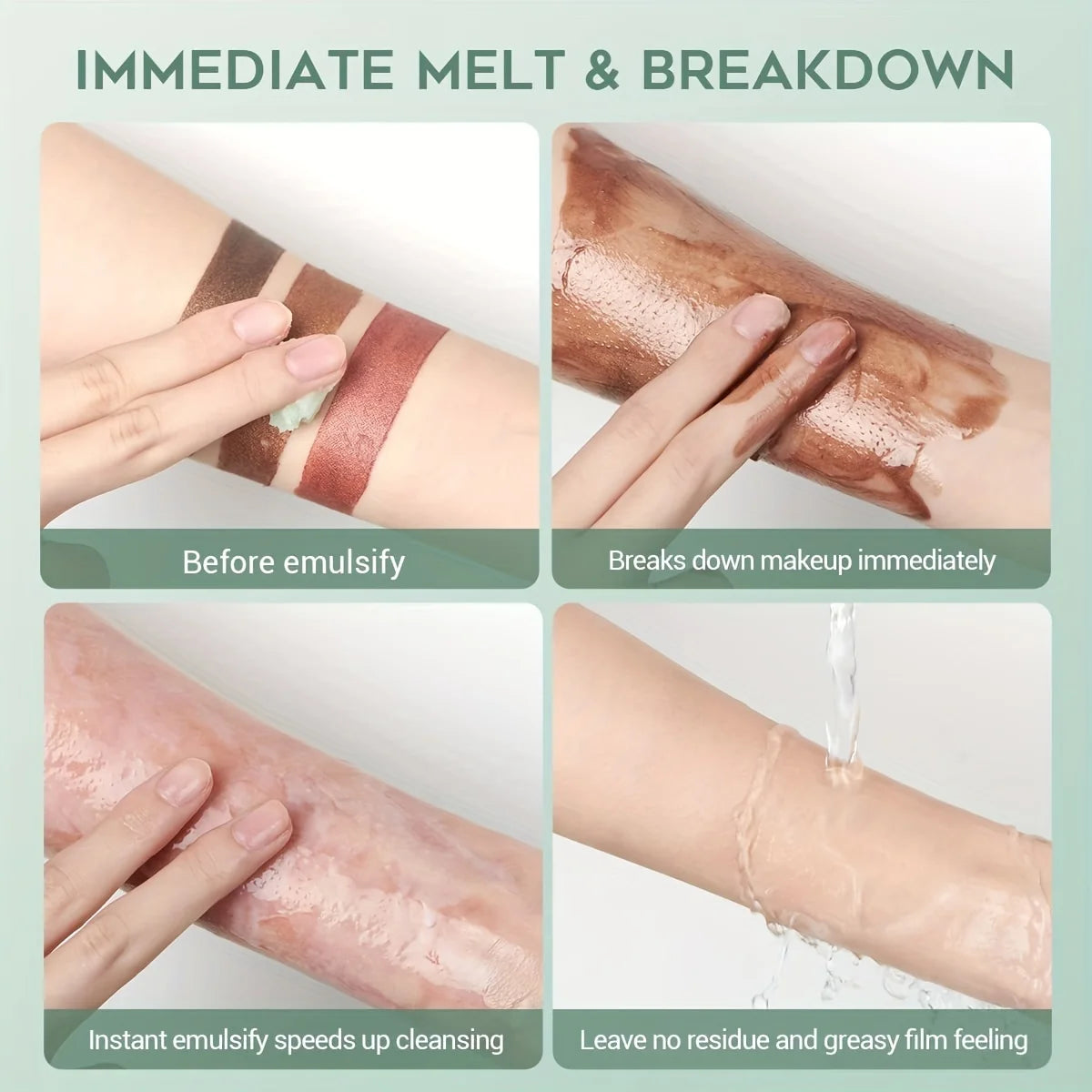 Avocado, Peach and Grapefruit Makeup Remover Face, Eyes and Lips four-in-one makeup remover Oil