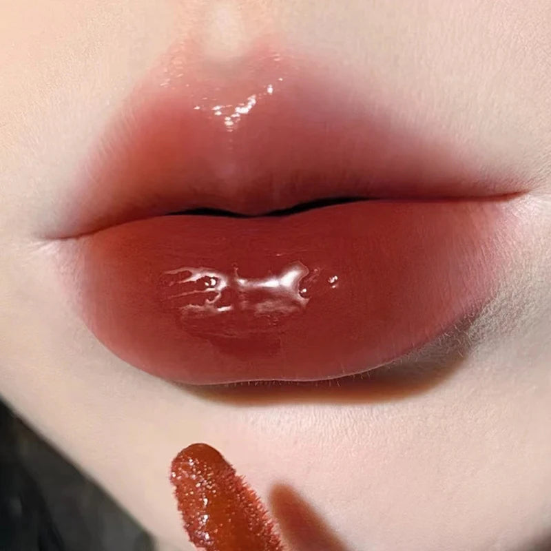 HERORANGE Crystal Gloss Lip Lacquer: Long-Lasting Hydration, Non-Sticky Formula with Glass-Like Shine