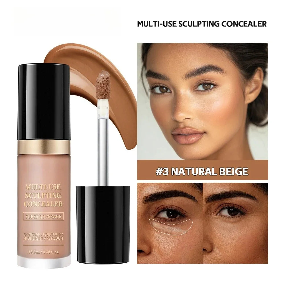 Super Coverage Concealer Multi-Use Cream Oil Free Long Lasting Hydrating Cover Contour Highlight