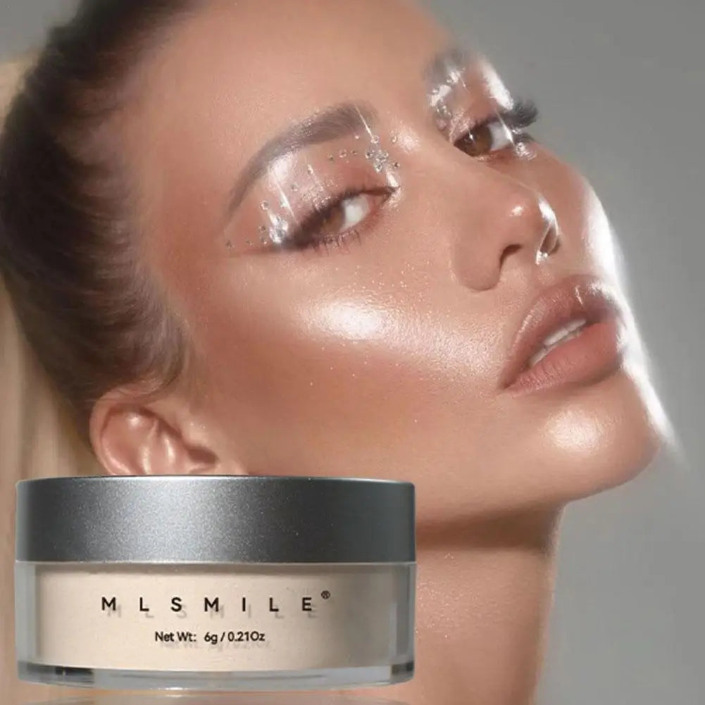 MLSMILE Shimmer Glitter Loose Setting Powder Oil Control